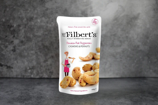 Mr Filberts - Peruvian Pink Peppercorn Cashews & Peanuts (100g)