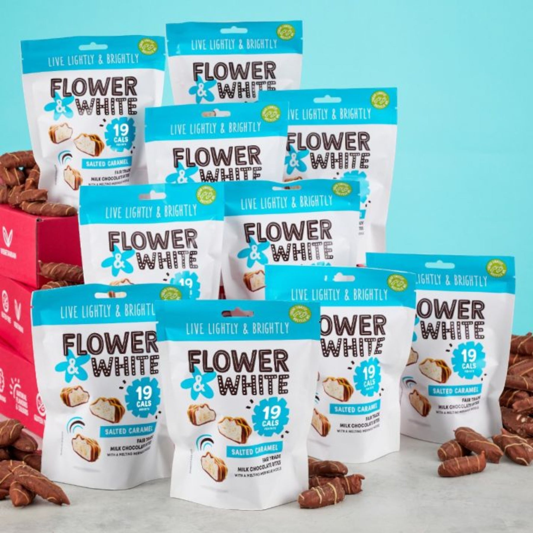 Flower & White - Salted Caramel Meringue Bites (75g)