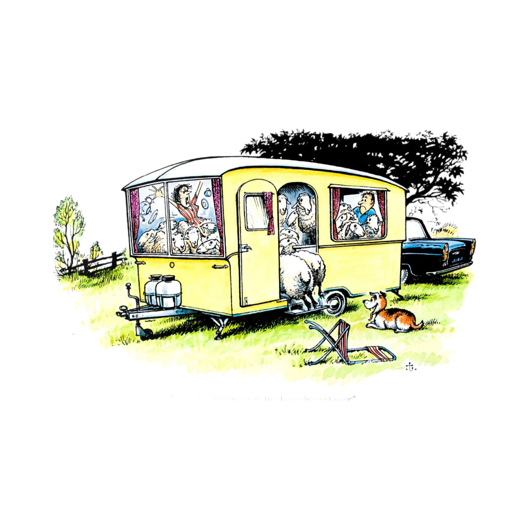 Caravan Holidays Greeting Card