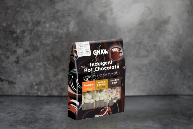 Gnaw - Gooey Classics Hot Chocolate Gift Set (Double Chocolate, Caramel & Hazelnut)