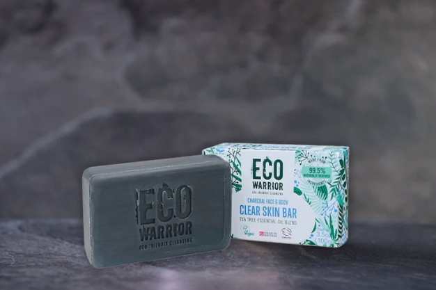 Little Soap Company - Eco Warrior Clear Skin Bar Charcoal & Tea Tree Oil (100g)